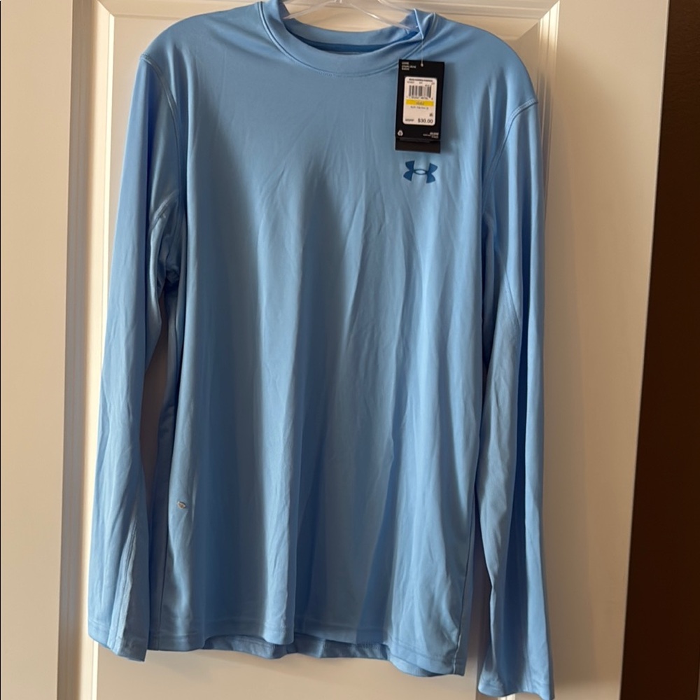 Under Armour Blue Long Sleeve Performance Tee Mens New With Tags